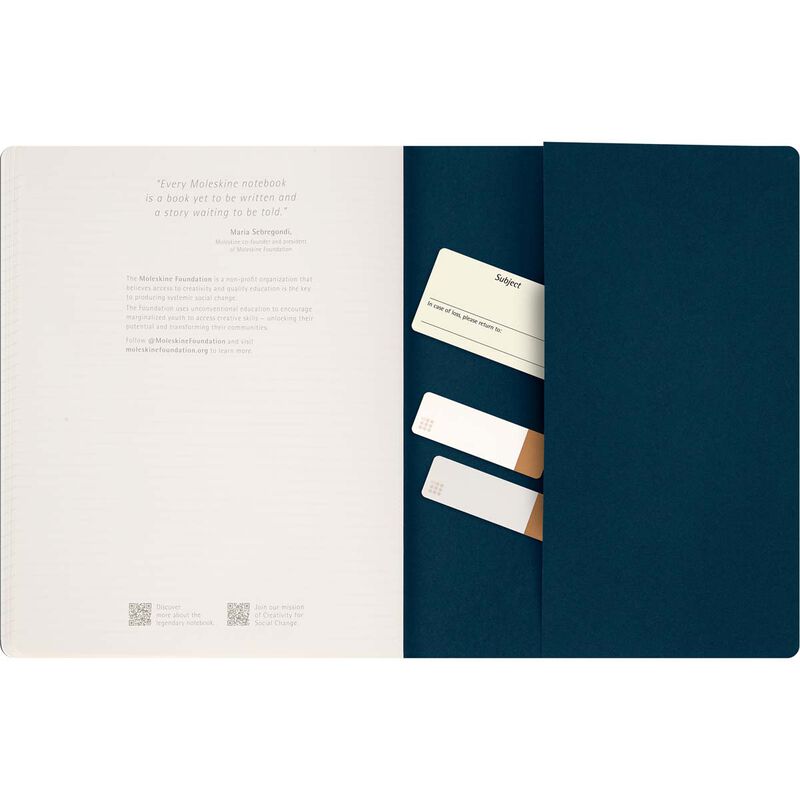 Moleskine Cahier Journal Student XXL Ruled Indigo Blue image number 3